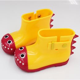 Household Sundries New PVC Children Dominant Dinosaur Shark Rain Shoes Jelly Shoe Thickened Wear-resistant Rainy Day Waterproof Non-slip Outdoor Boots Shoes LT0044