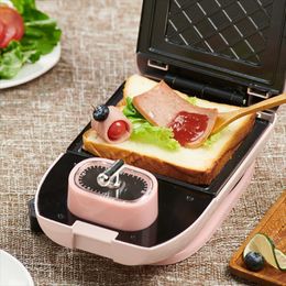 Baking Moulds Electric Egg Sandwich Maker Mini Grilling Panini Plate Toaster Waffle Bar Bakeware Non-stick Roll KitchenBaking