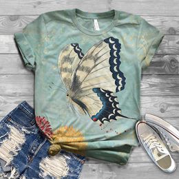 Cool Fashion Mens And Womens T-shirt Butterfly Printing 3d Summer Short-sleeved Male S-6xl