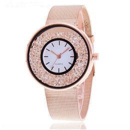 New Arrived Women's Watches Fashion Stainless Steel Rose Gold Quartz Watch Women Watches Luxury Rhinestone Ladies mujer Relojes