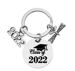 Graduation Season Gift CLASS OF 2022 Stainless Steel Keychain Lettering Keychain