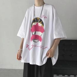 Film Abstract Pattern T Shirt For Men Clothing Oversized 8XL Hip Hop Style Summer Short Sleeve T-shirt Unisex Tees Korean 0615