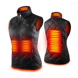 Women's Vests High Quality 1Pc Autumn And Winter Ladies Heating Clothing Smart Vest USB Charging Electric Jacket Stra22