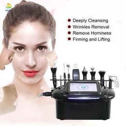 New 9 IN 1 Weight Loss Blackhead Acne Removal Facial deep cleansing scrub microcurrent machines RF ultrasound face lift Multi-Functional beauty machine