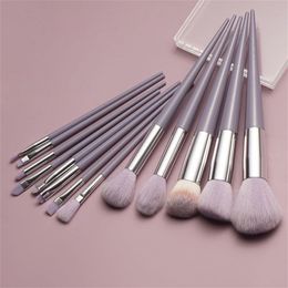 Factory 13 pieces Makeup Brush Set Face Powder Foundation Blush Brushes Eye Shadow Eyeliner Lip Contouring Blending