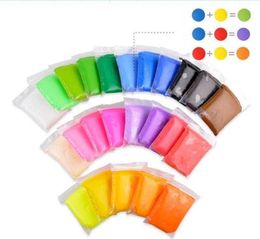 Kids Fluffy Super Light Floam Slime solid Mud Hand Putty play Clay No Smell Stress Relief Clay Toy 24 colors HSHKJ1