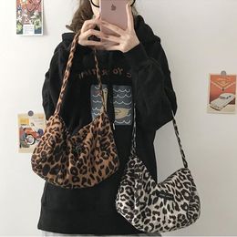 Evening Bags Hylhexyr Leopard Print Tote Bag 2022 Fashion High Quality Soft Suede Women's Handbag Travel Barrel Shoulder Armpit BagEveni