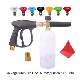 Water Gun & Snow Foam Lance Pcs Turbo Nozzle Connectors Car Washer Tools High Pressure Sprayer SetWater