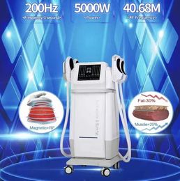 New arrival fat reduce muscle built Muscle Building RF Slimming Body Contouring 7 Tesla Fat Burning Muscles Stimulator beauty machine with Neo Rf 4 Handlesand seat