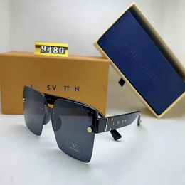 2022 Sonnenbrille Designer Mode für Männer Frau Metall Vintage Ray Sonnenbrille Sommer Herren Stil Quadratisch Rahmenlose Sonnenbrille Mann UV 400 Objektiv Original Box