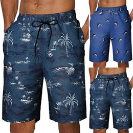Pantalones cortos para hombres de verano para hombres calzones de poliéster de durazno de durazno pantalones estampados de playa súper cómodos de alta calidad pantalones de alta calidad