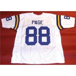 Uf Chen37 Goodjob Men Youth women Vintage CUSTOM #88 ALAN PAGE WHITE Football Jersey size s-5XL or custom any name or number jersey