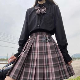 Clothing Sets Sales School Skirts Women Japanese Harajuku Skirt High Waist Preppy Pleated Teen Girls Uniform SkirtClothing