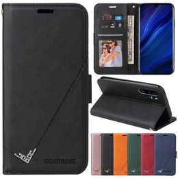 Luxury Leather Flip Cases For Huawei P20 P30 P40 Mate 20 30 40 Pro Lite Y6 Y5P Y6P Y7P P Smart Z 2019 2021 PU Cover Bag Coque