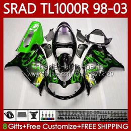 OEM Body For SUZUKI SRAD TL-1000 TL flames 1000 R TL1000R TL-1000R 98-03 Bodywork 118No.006 TL1000 R 98 99 00 01 02 03 TL 1000R 1998 1999 2000 2001 2002 2003 Fairing Kit