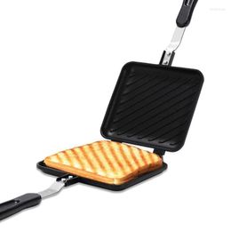 Bread Makers Toasted Sandwich Maker Non-stick Grilled Panini With Insulated Handle Cheese Machine Phil22