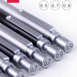 Deli Metal Low Gravity Automatic Pencil 0.9mm Professional Drawing Writing Mechanical 0.5mm 0.7mm Y200709