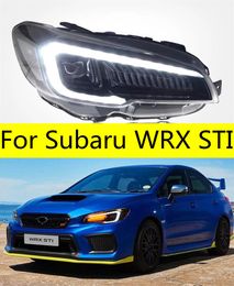 parts automotive NZ - 2 PCS Car Lights automotive Parts For Subaru WRX STI Head lamps LED Headlight LED Dual Projector FACELIFT