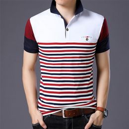Casual 23 Design Style Brand 95% Cotton Summer POLO SHIRT Short Sleeves Men Fashion Plus Size M-5XL 6XL Tops Tees Clothes 210308