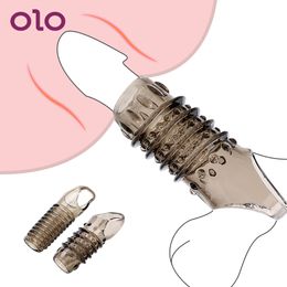 OLO Chastity Penis Ring Silica Gel Cock Delayed Ejaculation Enlargement sexy Toys For Men