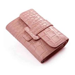 2022 Short Leather Card Holder Money Bag Coin Pocket Ladi Purse Clutch Wallets for Women