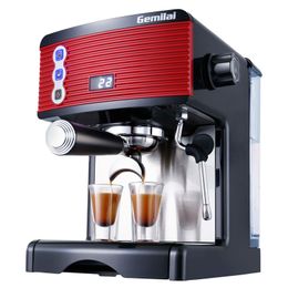 Commercial Coffee Makers CRM3601 High Efficiency Italian Espresso Machine 1.7L Water Tank Semi-Auto American