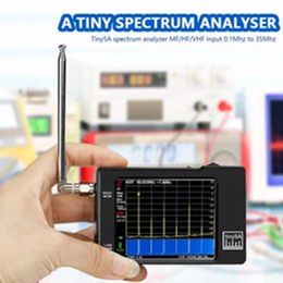 Handheld Tiny Spectrum Analyzer MF/HF/VHF 0.1MHZ-350MHz UHF Input for 240MHz-960MHz Signal Generator wit