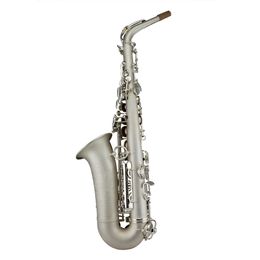 High quality Silver sandblast surface Alto saxophone