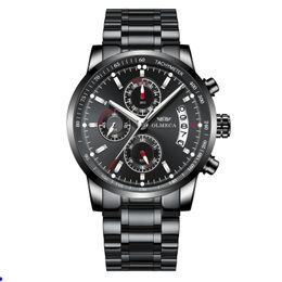 cwp Herrenuhren Top-Marke Luxus Herren Leder Wasserdicht Sport Quarz Chronograph Militär Armbanduhr Uhr Relogio Masculino Armbanduhren montre de luxe x2
