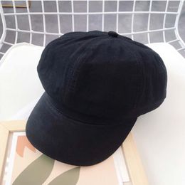 Berets Cotton Hats For Women Solid Plain Octagonal Sboy Cap Men Ladies Summer Casual Beret Hat Painter Spring AutumnBerets Wend22