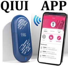 QIUI Key Pod Chastity Cage Gay Male Chastity Belt Device Key Box APP Remote Control Outdoor Intelligent Cock Cages Accessories 220606