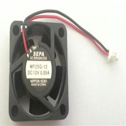Wholesale fan: SEPA 12V 0.05A 2510 MF25G-12 2.5cm two-wire precision miniature bearing fan