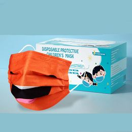 Smiley face mask creative personality printing disposable fashion children's expression dust-proof and anti-smog