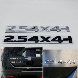 4x4 decals UK - 2.5 4X4-i Car Sticker Badge Tailgate Decal Metal Emblem For Nissan X-trail Tiida Altima Qashqai Leaf Juke Note T32 T31 Murano295F