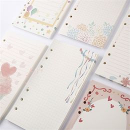 Cute 100sheets Notebook Filler Papers A5&A6 Diary Colour Inner Core Planner Filler Paper Girl Series Inside Page gifts Stationery 220401