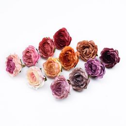 Decorative Flowers & Wreaths 10/30 Pieces 4CM Roses Head Wedding Bridal Accessories Clearance Christmas Decorations For Home Scrapbooking Ar