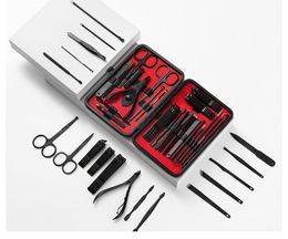 Nail Tools 23 PCS Professional Nails Cutter Scissors Set Stainless Steel Eagle Hook Portable Manicure Clipper Tool Set Best quality