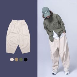 Wide Leg Pant Streetwear Vintage Hip Hop Harem Pants Trousers Japan Korea Elastic Waist Loose Casual Men Women Couple Male Flat