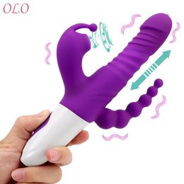 Tongue Licking Vibrator G-spot Massage sexy Toy for Women 3 Modes Telescopic Dildo Vagina Clit Sucker Anal Beads Shop