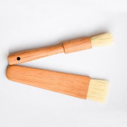 Wooden Kitchen Oil Brushes Basting Brush Wood Handle BBQ Grill Pastry Brush Baking Cooking Tool Butter Sauce Brush Bakeware