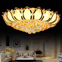 Modern Round Crystal Chandeliers D45cm D50cm D60cm E14 Home Living Room Balcony Stairs Lighting