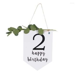 Party Decoration 1 X Customised Happy Birthday Banner Kids Garland Sign Supply