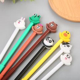 Gel Pens 40 Pcs Cartoon Scarf Animal Pen Cute Learning Stationery Creative Office Supplies Factory Wholesale