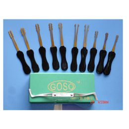 GOSO 10pcs Super Quick Opener Lock Pick Set Locksmith Tools