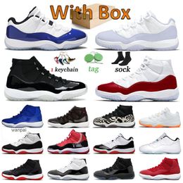 2022 Jumpman 11 11s Basketball Shoes Designer Woman Cherry Citrus Low Legend Blue Cool Grey Animal Instinct Concord Pure Violet Space