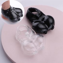 Silicone Scrotum Sleeve Stretcher Bondage Penis Ring Delay Ejaculation Cock Time Toys sexy For Men