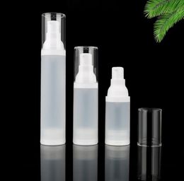 30ml 50ml Clear Frosted Bottle Empty Cosmetic Airless Container Portable Refillable Pump Lotion Bottles 15ml For Travel SN4481
