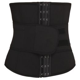 Workout Sauna Sweat Girdle Neoprene Waist Trainer Corset Underbust Slim Training Belts Hook Closure + Fixed Strap Abdomen Tummy Shapewear Body Shapers