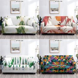 Chair Covers Flower Leaves Fondas Sofas With Long For Living Room All Big Sofa Plaid Plaids And Armchair CoverChair