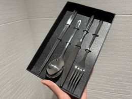 The New high-grade Home Furnishings Cutlery Stylish Set 4 Pieces Chopsticks Knife Forks Cutlerys Stainless Steel Cutlery Sets